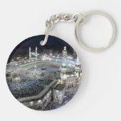 Aussicht auf die Pilger von Hajj auf der Kaaba, Me Schlüsselanhänger (Rückseite)