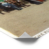 Aussicht auf die Pilgerprozession Poster (Ecke)