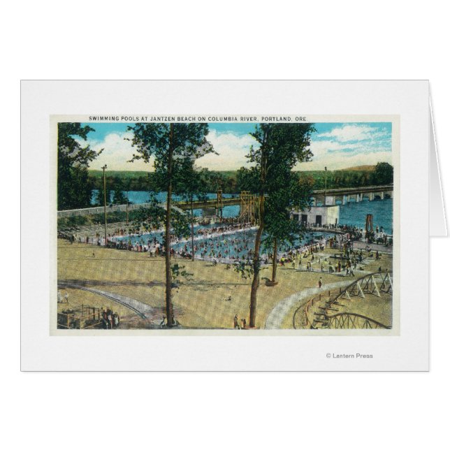 Aussicht auf die Pools am Strand von Jantzen (Vorderseite (Horizontal))