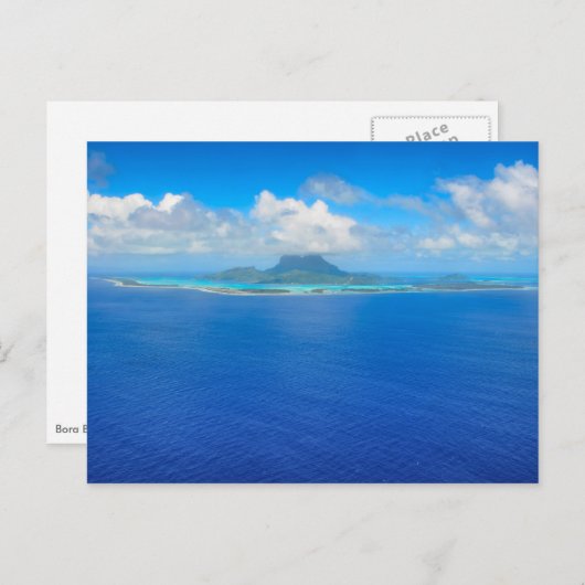 Aussicht auf die Postkarte von Bora Bora (Vorne/Hinten)