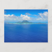 Aussicht auf die Postkarte von Bora Bora (Vorderseite)