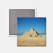Aussicht auf die Pyramiden Magnet (Vorderseite/Rückseite)