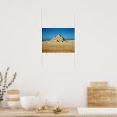 Aussicht auf die Pyramiden Poster (Küche)