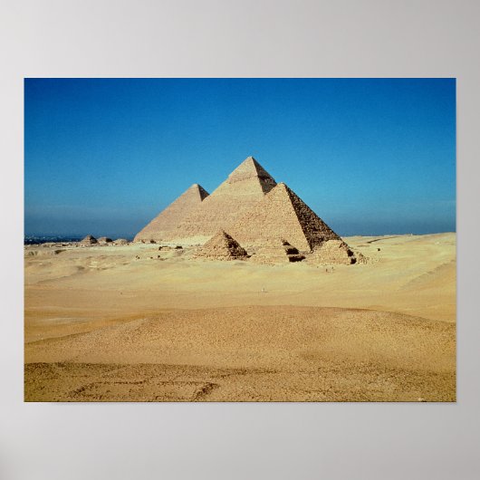 Aussicht auf die Pyramiden Poster (Vorne)