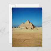 Aussicht auf die Pyramiden Postkarte (Vorne/Hinten)