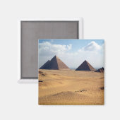 Aussicht auf die Pyramiden von Cheops Magnet (Vorderseite/Rückseite)