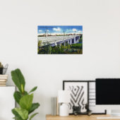 Aussicht auf die Queen City Bridge Poster (Heimbüro)