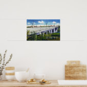 Aussicht auf die Queen City Bridge Poster (Küche)