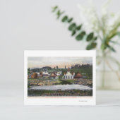 Aussicht auf die Quellen und die Stadt Postkarte (Stehend Vorderseite)