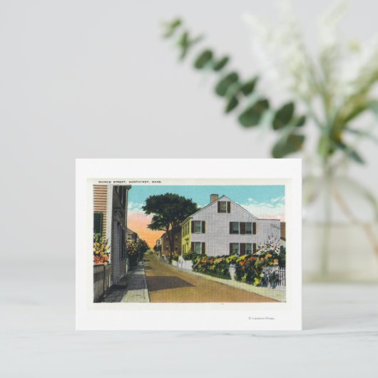 Aussicht auf die Quince Street Postkarte (Stehend Vorderseite)