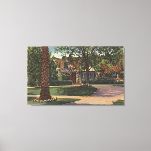 Aussicht auf die Residenz von Eleanor Powell Leinwanddruck (Vorderseite)