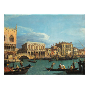 Aussicht auf die Riva degli Schiavoni Venedig Fotodruck