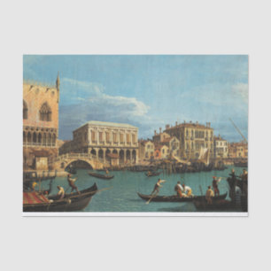 Aussicht auf die Riva degli Schiavoni Venedig Seidenpapier