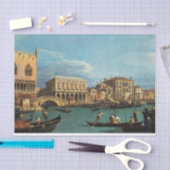 Aussicht auf die Riva degli Schiavoni Venedig Seidenpapier (Handwerk)