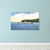 Aussicht auf die Roosevelt-Fähre Leinwanddruck (Insitu (Holzboden))