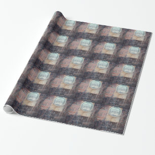 Aussicht auf die Rückseite Geschenkpapier
