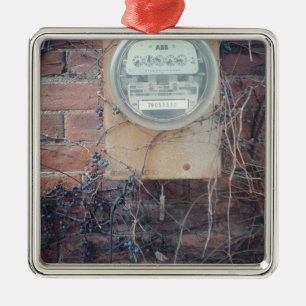 Aussicht auf die Rückseite Silbernes Ornament