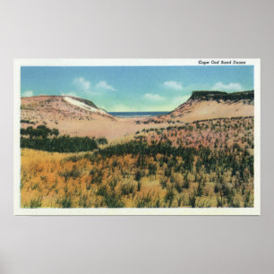 Aussicht auf die Sanddünen von Cape Cod 2 Poster