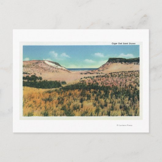 Aussicht auf die Sanddünen von Cape Cod 2 Postkarte (Vorderseite)