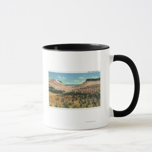 Aussicht auf die Sanddünen von Cape Cod 2 Tasse (Rechts)