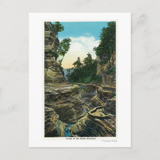 Aussicht auf die Schlucht des Südens Postkarte (Vorderseite)