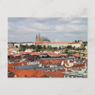 Aussicht auf die schöne Stadt Prag Postkarte