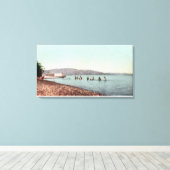 Aussicht auf die Schwimmer am Pirates CoveClear La Leinwanddruck (Insitu (Holzboden))