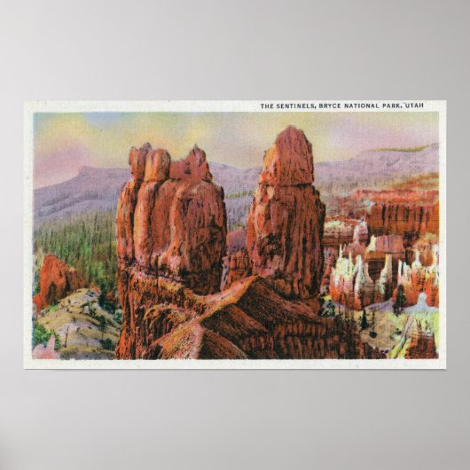 Aussicht auf die Sentinels Poster (Vorne)