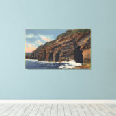 Aussicht auf die sieben Höhlen Leinwanddruck (Insitu (Holzboden))