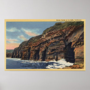 Aussicht auf die sieben Höhlen Poster