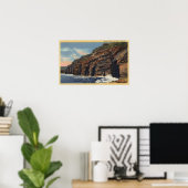 Aussicht auf die sieben Höhlen Poster (Heimbüro)