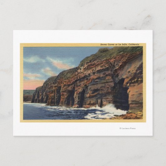 Aussicht auf die sieben Höhlen Postkarte (Vorderseite)