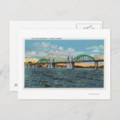 Aussicht auf die Siuslaw-Brücke Postkarte (Vorne/Hinten)