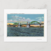 Aussicht auf die Siuslaw-Brücke Postkarte (Vorderseite)