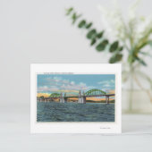 Aussicht auf die Siuslaw-Brücke Postkarte (Stehend Vorderseite)