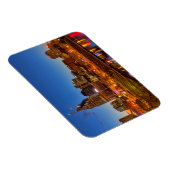 Aussicht auf die Skyline der Stadt bei Dämmerung Magnet (Rechte Seite)