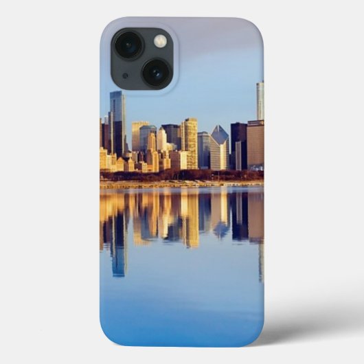 Aussicht auf die Skyline von Chicago mit Reflexion Case-Mate iPhone Hülle (Rückseite)
