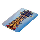 Aussicht auf die Skyline von Chicago mit Reflexion Magnet (Linke Seite)