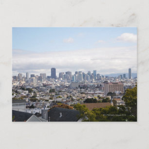 Aussicht auf die Skyline von San Francisco Postkarte