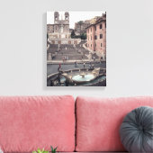 Aussicht auf die Spanische Treppe oder Scalinata Leinwanddruck (Insitu (Wohnzimmer))