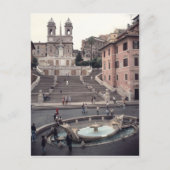 Aussicht auf die Spanische Treppe oder Scalinata Postkarte (Vorderseite)
