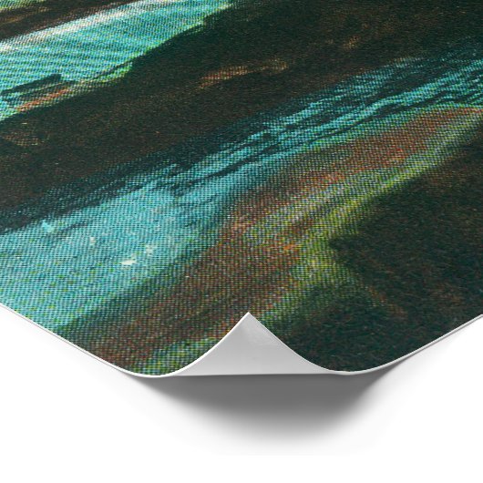 Aussicht auf die Sphinx Head CaveLa Jolla, CA Poster (Ecke)