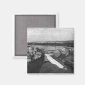 Aussicht auf die St. Benezet Brücke Magnet (Vorderseite/Rückseite)