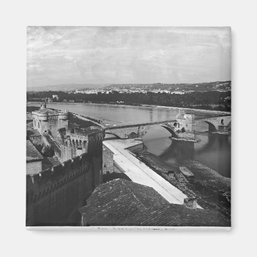 Aussicht auf die St. Benezet Brücke Magnet (Vorne)