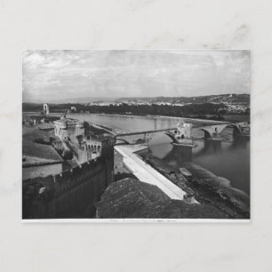 Aussicht auf die St. Benezet Brücke Postkarte