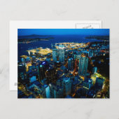 Aussicht auf die Stadt Auckland vom Sky Tower - Po Postkarte (Vorne/Hinten)
