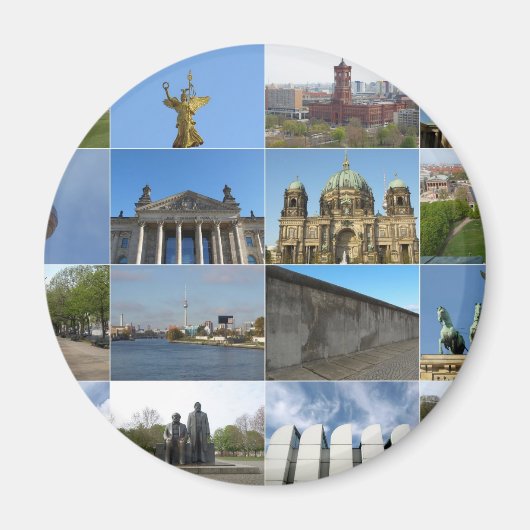 Aussicht auf die Stadt Berlin in Deutschland Magnet (Vorne)