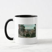 Aussicht auf die Stadt durch die Bäume Tasse (Links)