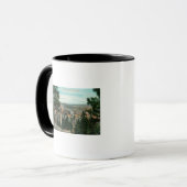 Aussicht auf die Stadt durch die Bäume Tasse (Vorderseite Links)