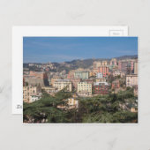 Aussicht auf die Stadt Genua Postkarte (Vorne/Hinten)